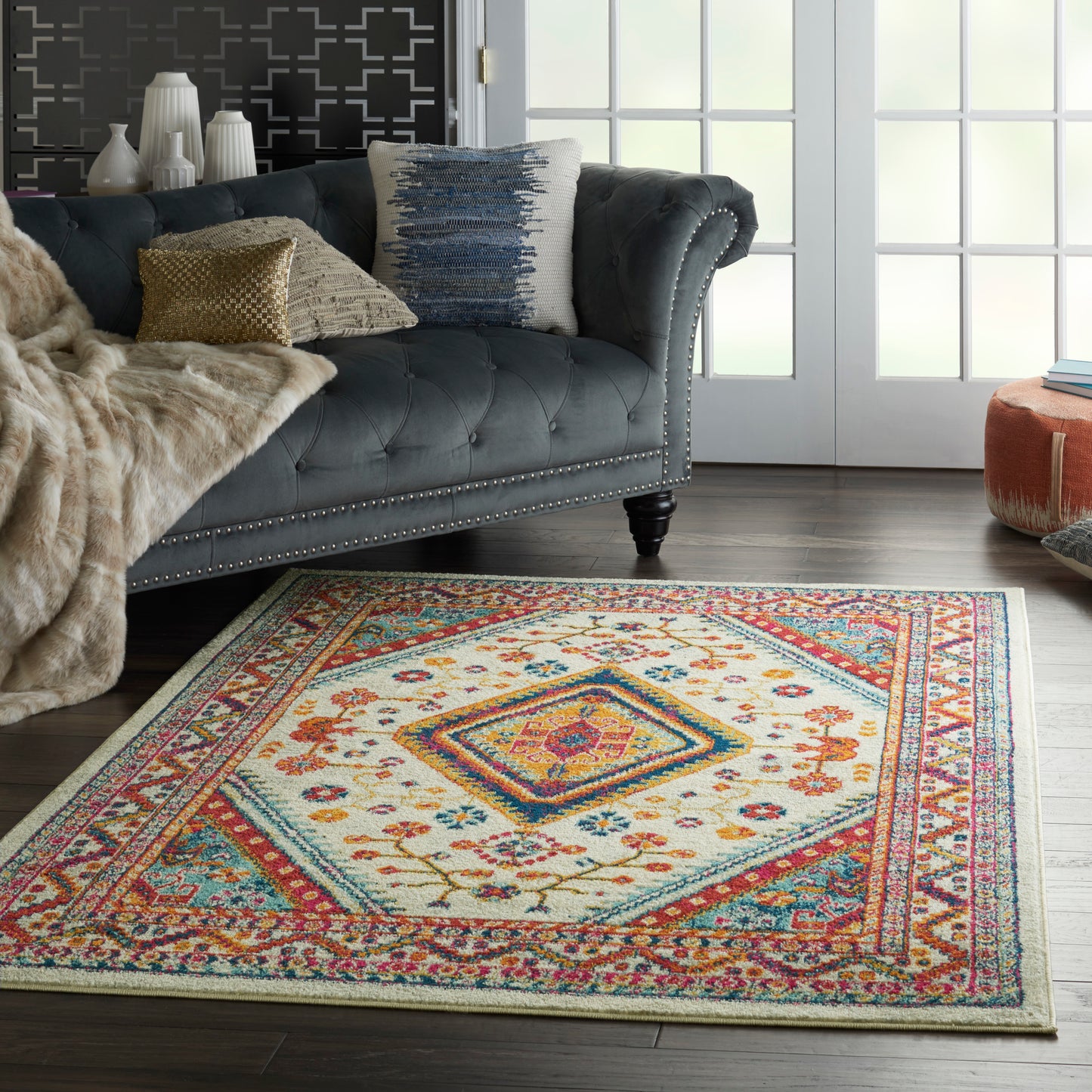 Nourison Home Persian Vintage  Ivory Multi  
