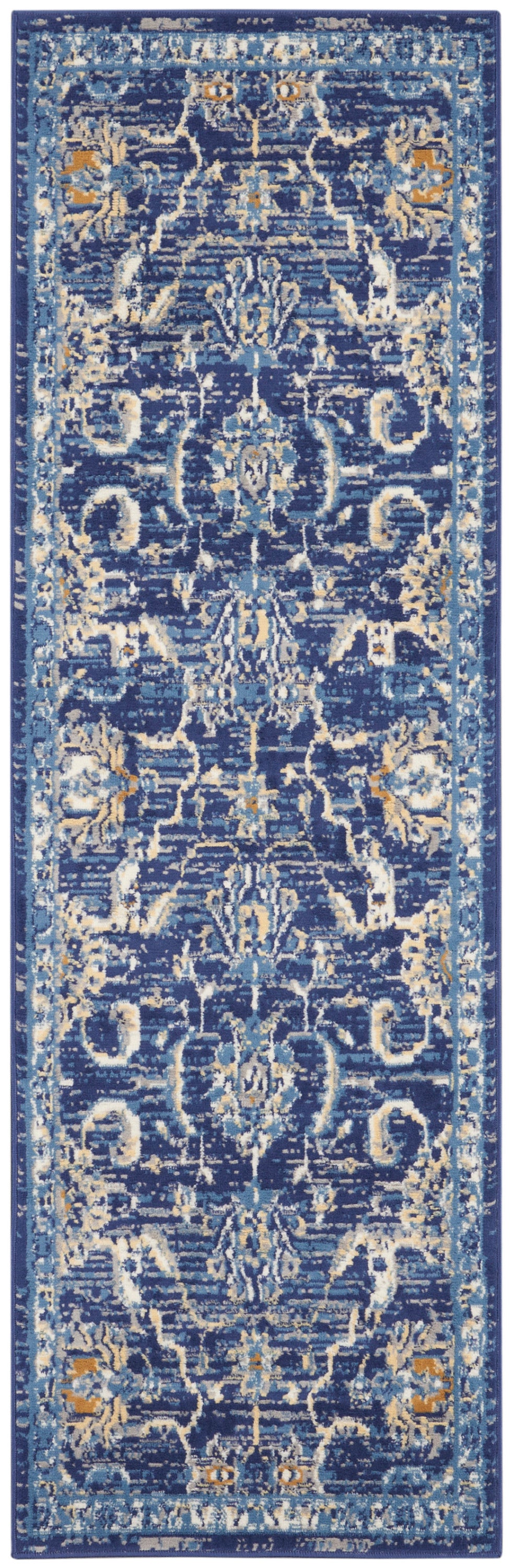 Nourison Home Grafix GRF24 Navy Transitional Power-loomed Rug