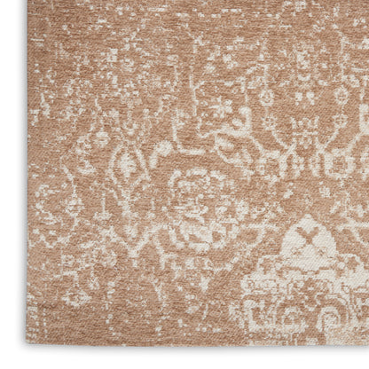 Nourison Home Damask  Beige Ivory  Transitional