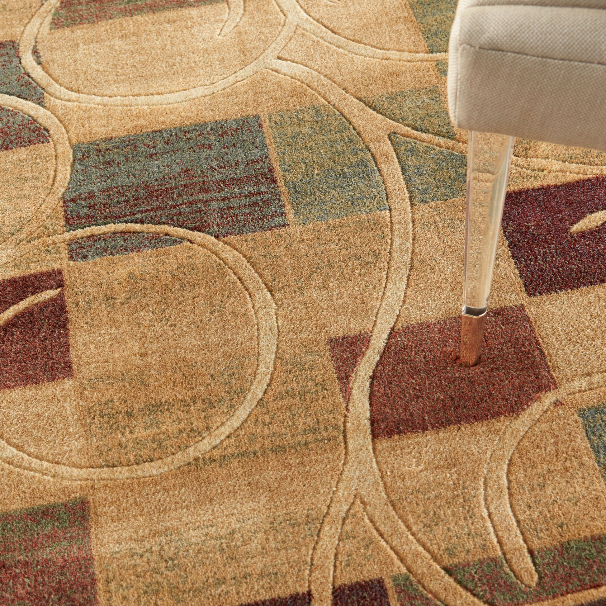 Nourison Home Expressions  Beige  Contemporary