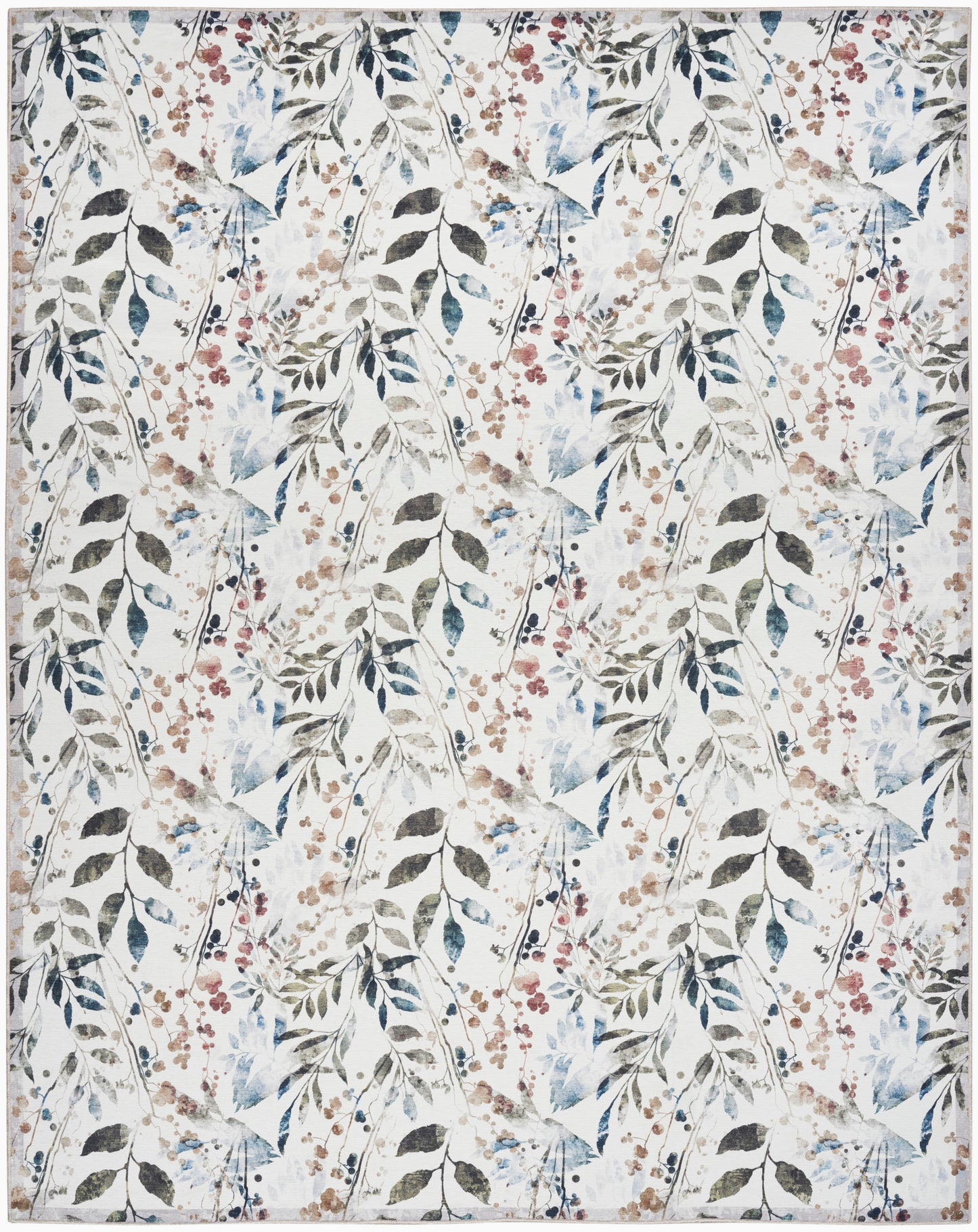 Nourison Home Nourison Washables NWB05 Ivory Multicolor Traditional Power-loomed Rug