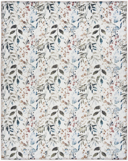 Nourison Home Nourison Washables NWB05 Ivory Multicolor Traditional Power-loomed Rug