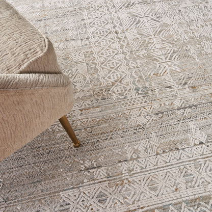 Nourison Home Lynx  Ivory Multicolor  Transitional