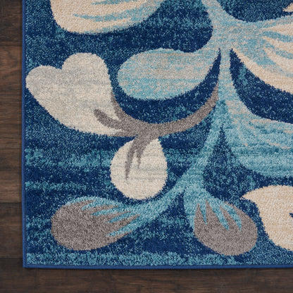 Nourison Home Tranquil  Navy  Contemporary