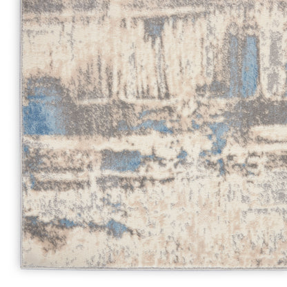 Nourison Home Solace  Ivory Grey Blue  Contemporary