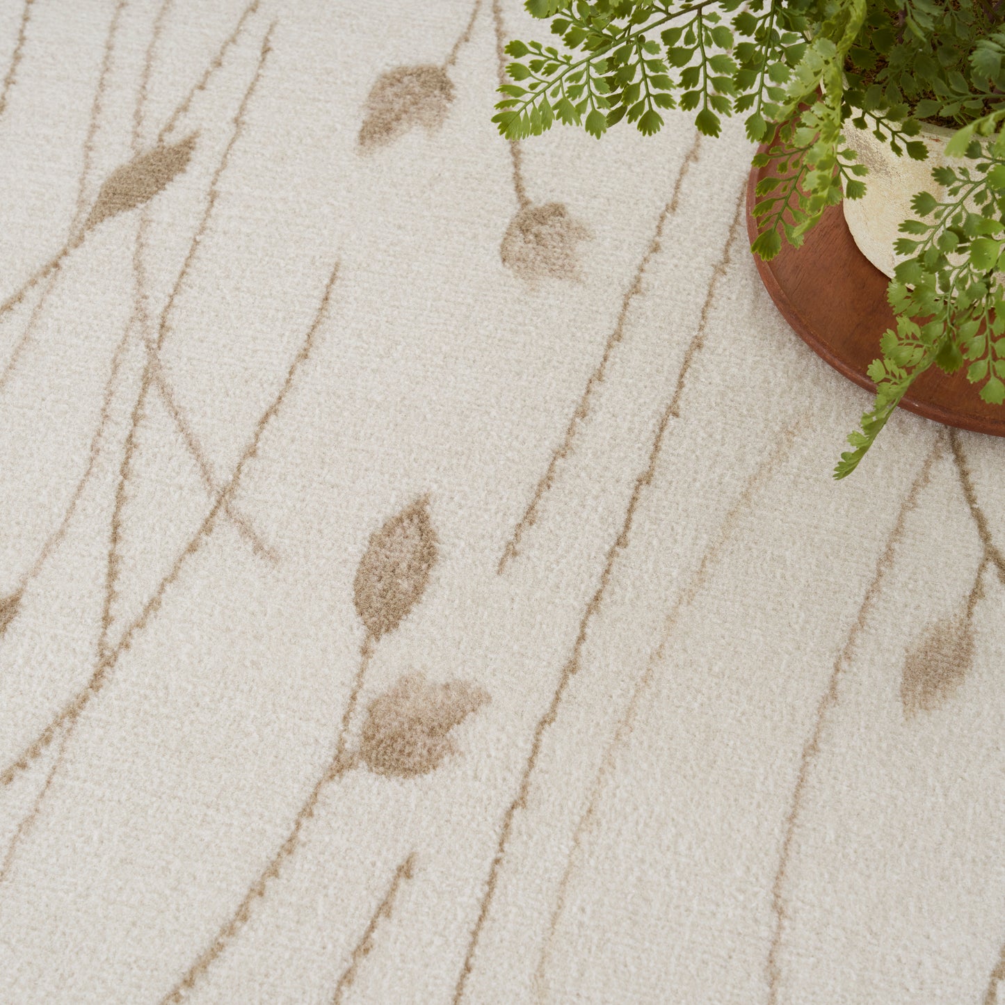 Nourison Home Grafix  Ivory Beige  Contemporary