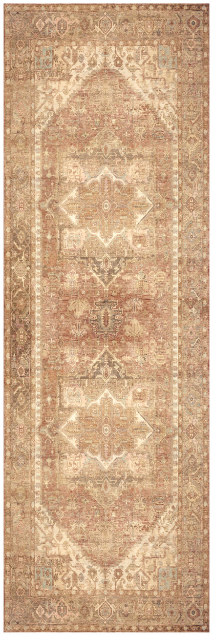 Nourison Home Vintage Washables VWS14 Gold Traditional Flat Weave Rug