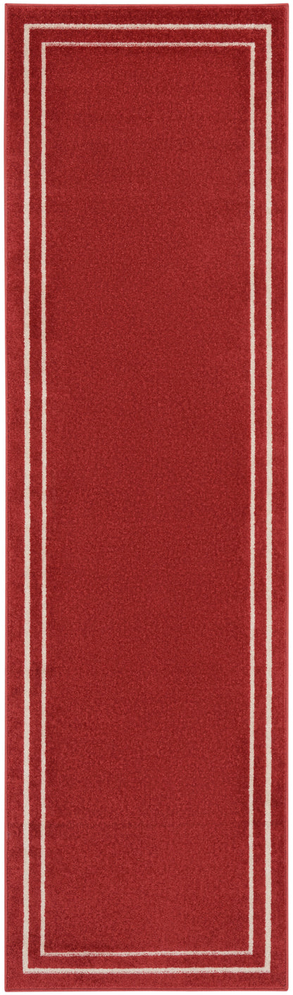 Nourison Home Nourison Essentials NRE02 Brick Ivory Contemporary Power-loomed Rug