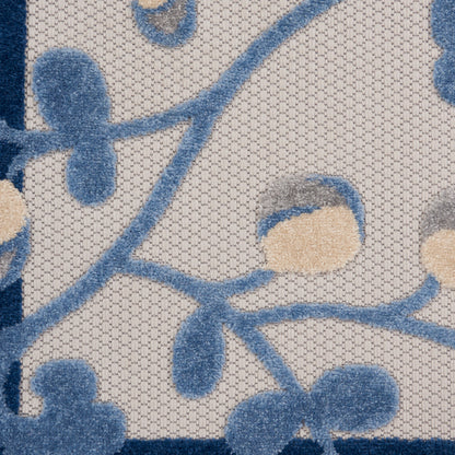 Nourison Home Aloha  Blue Grey  Contemporary