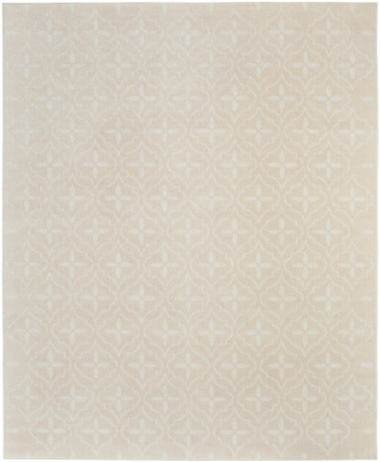 Nourison Home Nourison Essentials NRE04 Ivory Beige Contemporary Power-loomed Rug