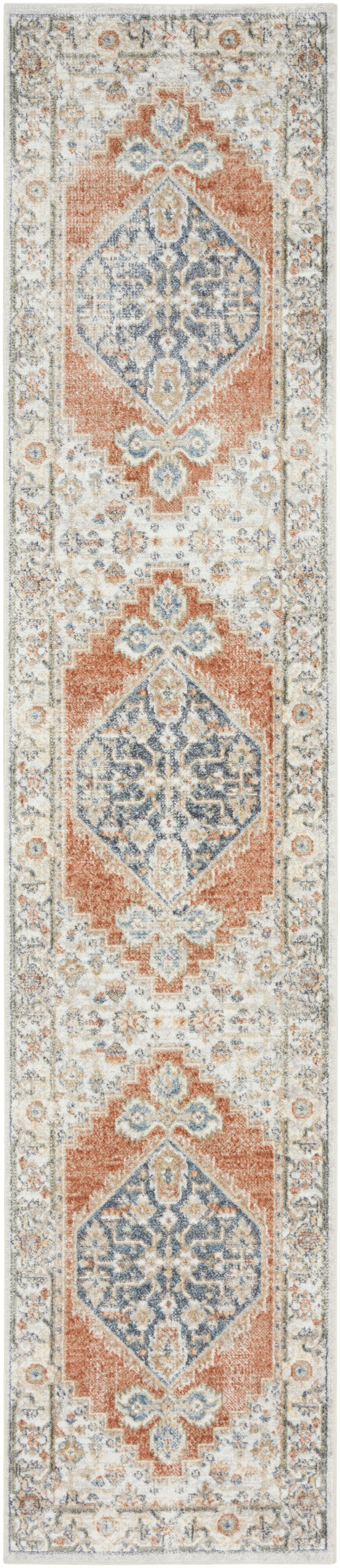 Nourison Home Astra Machine Washable ASW11 Grey Multicolor Traditional Power-loomed Rug