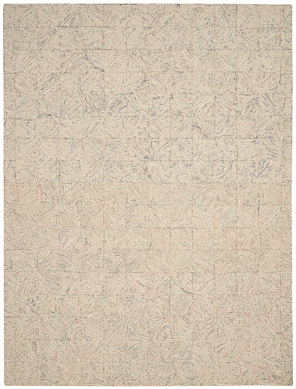 Nourison Home Interlock  Ivory Multi  Contemporary