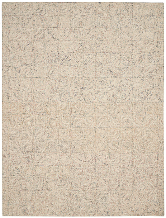 Nourison Home Interlock  Ivory Multi  Contemporary