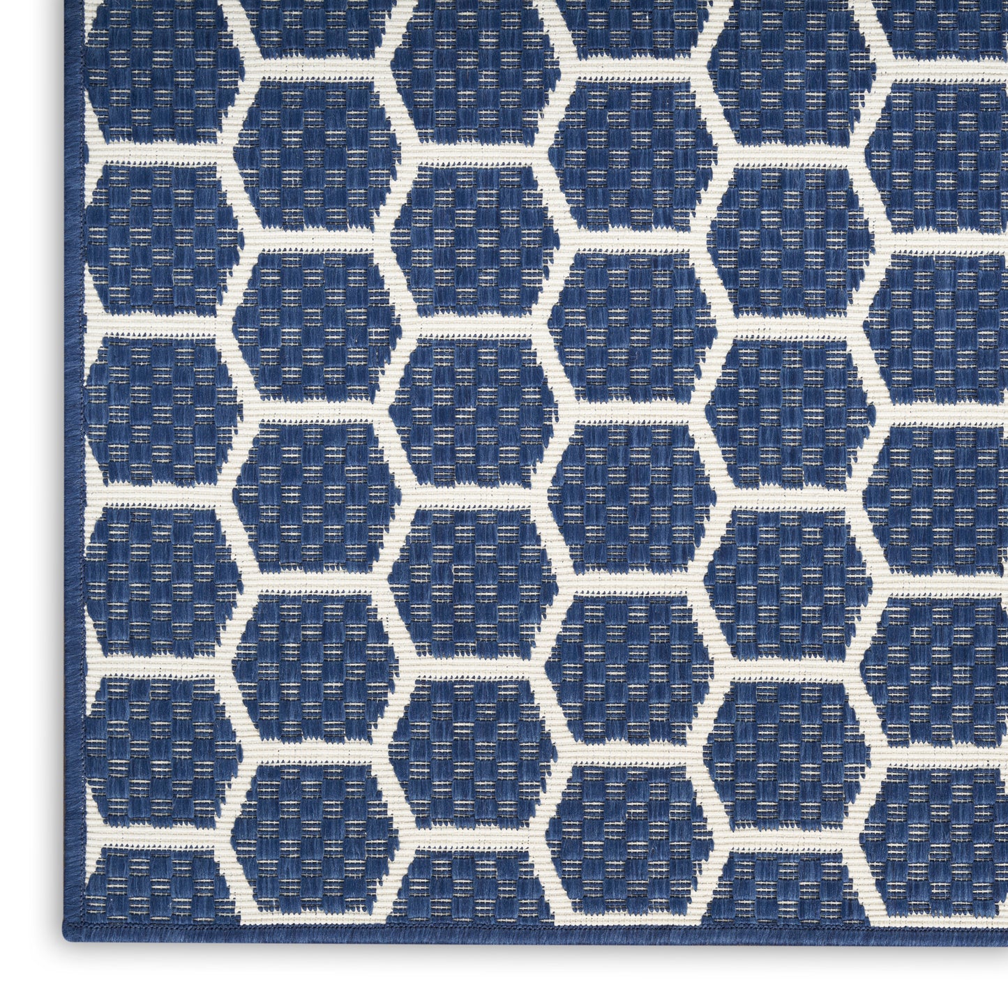 Nourison Home Twist Reversible  Navy  Contemporary