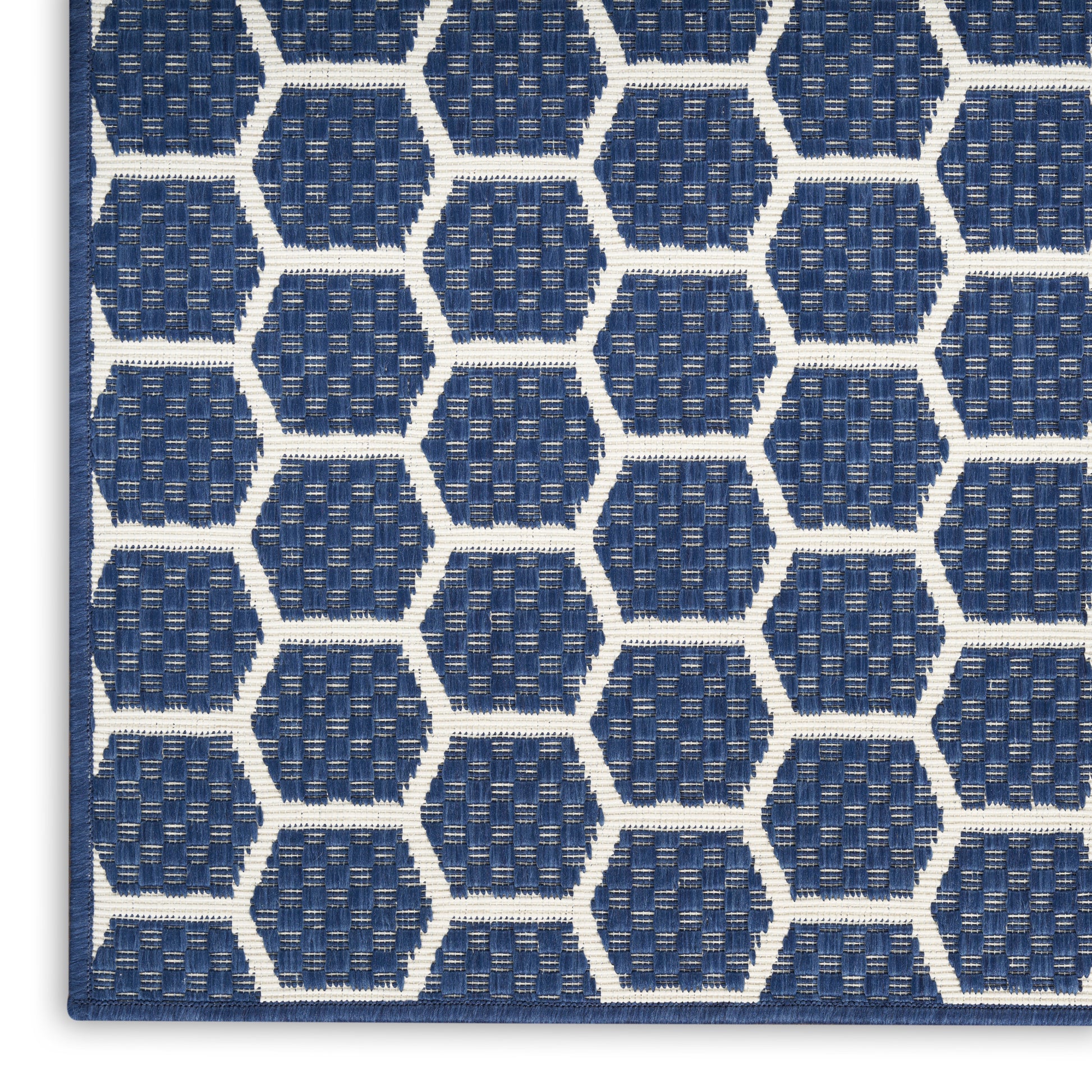 Nourison Home Twist Reversible  Navy  Contemporary