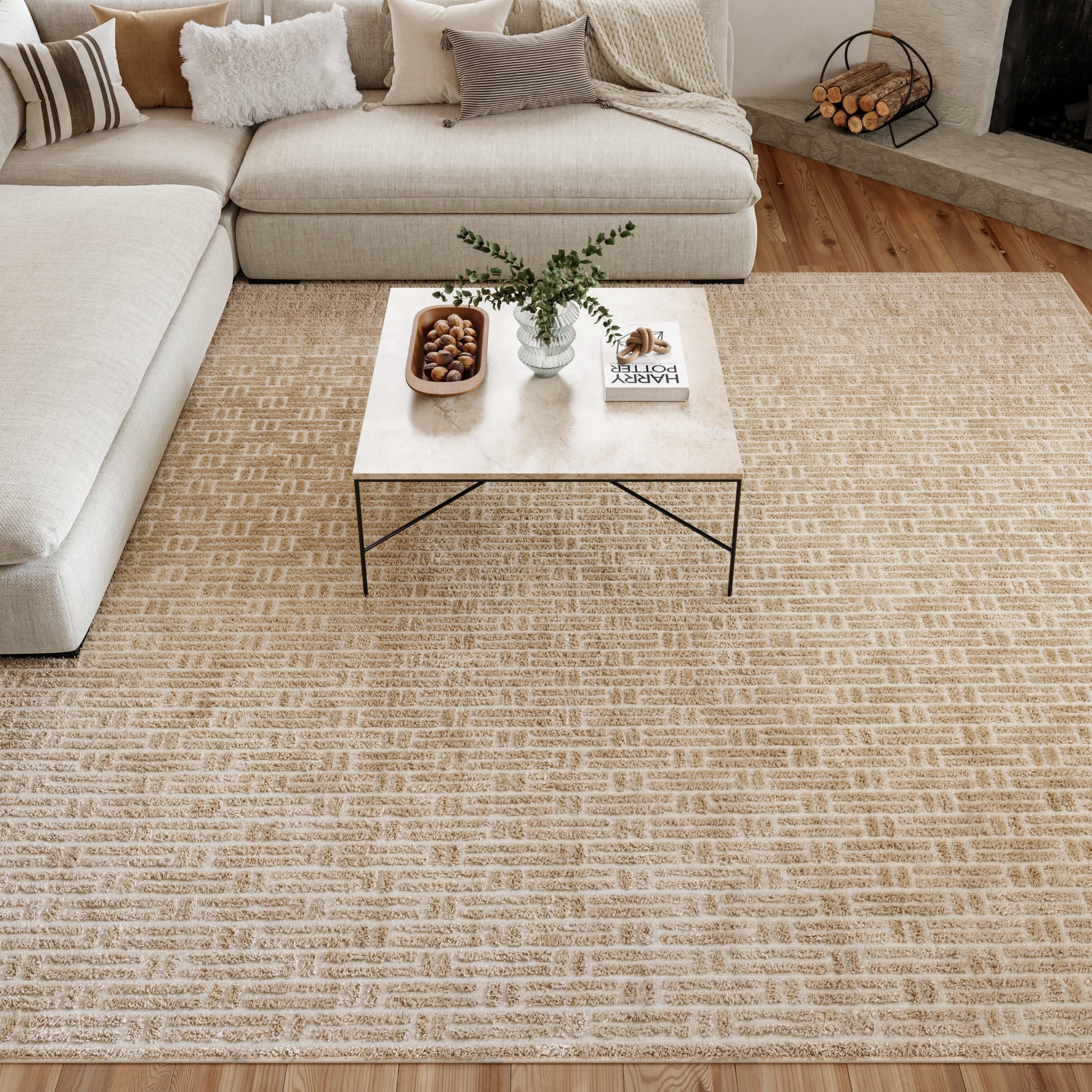 Nourison Home Washable Charm  Beige Ivory  Contemporary