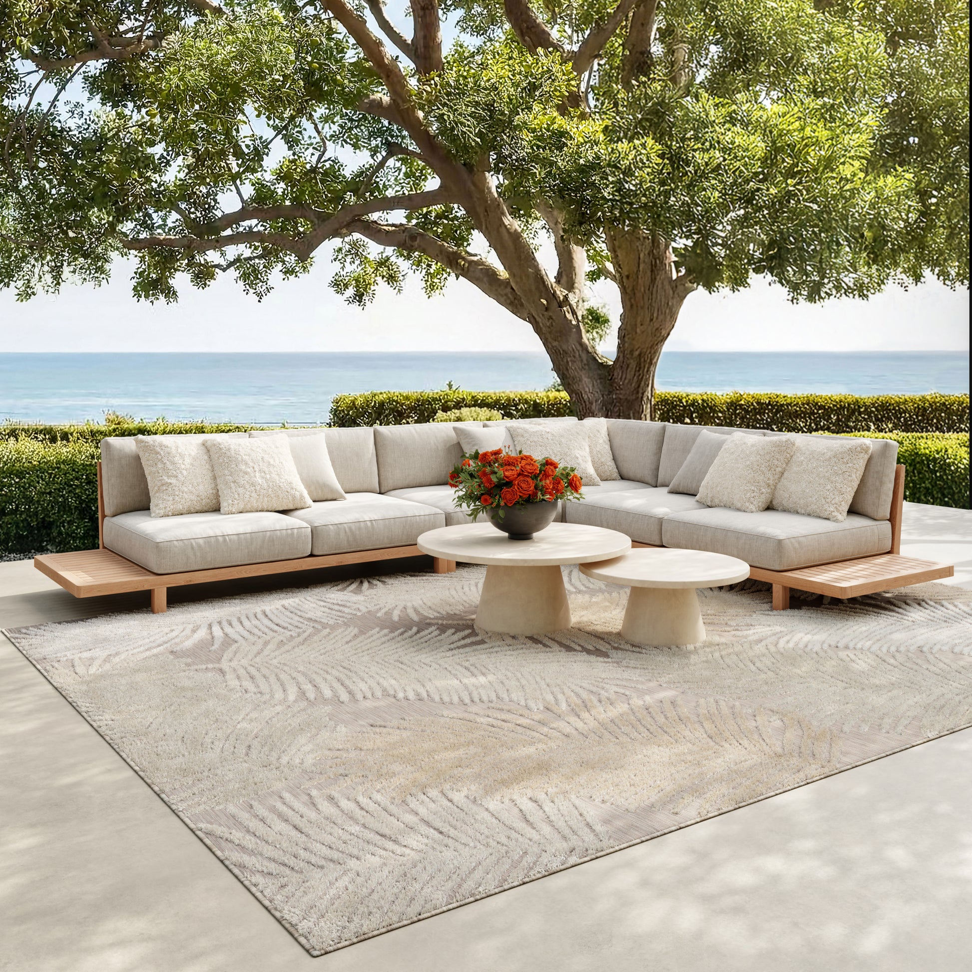 Nourison Home Suncoast  Beige  Contemporary