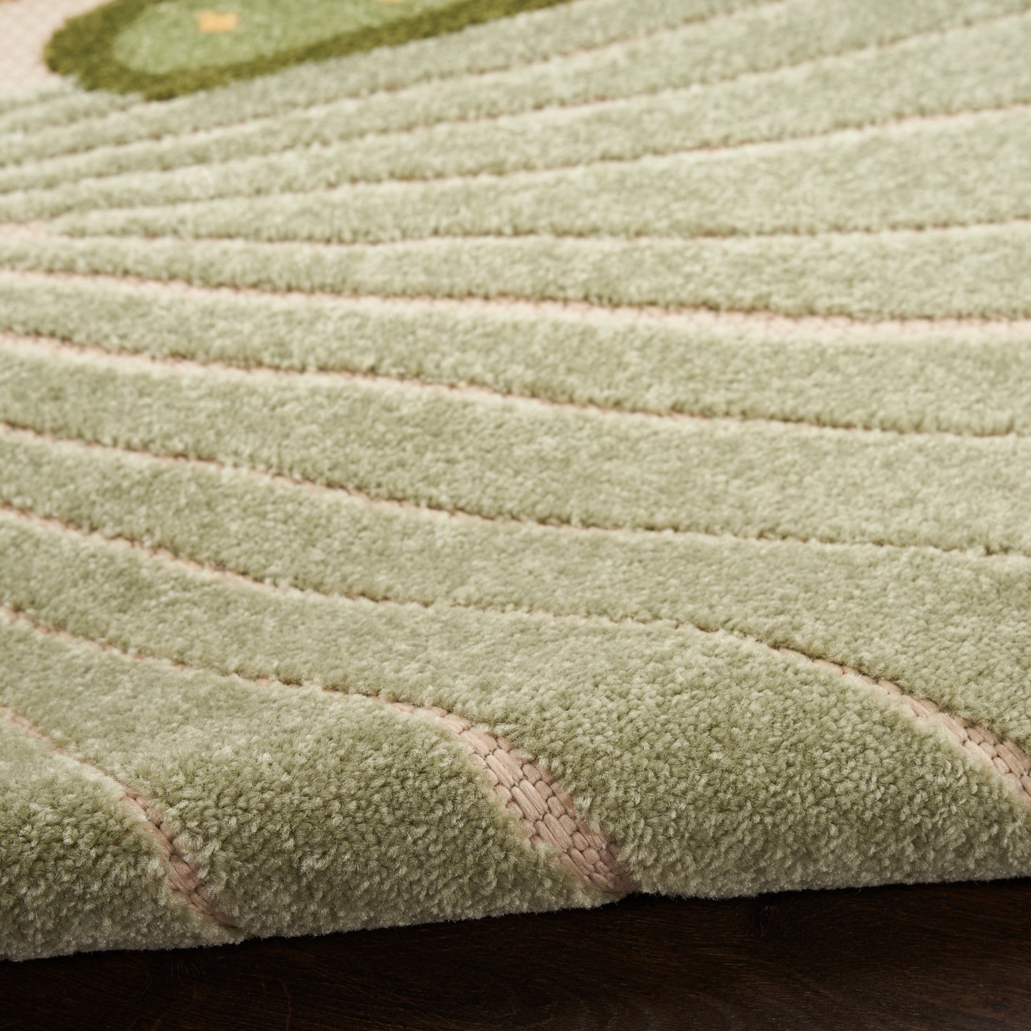 Nourison Home Aloha  Green Yellow  Contemporary