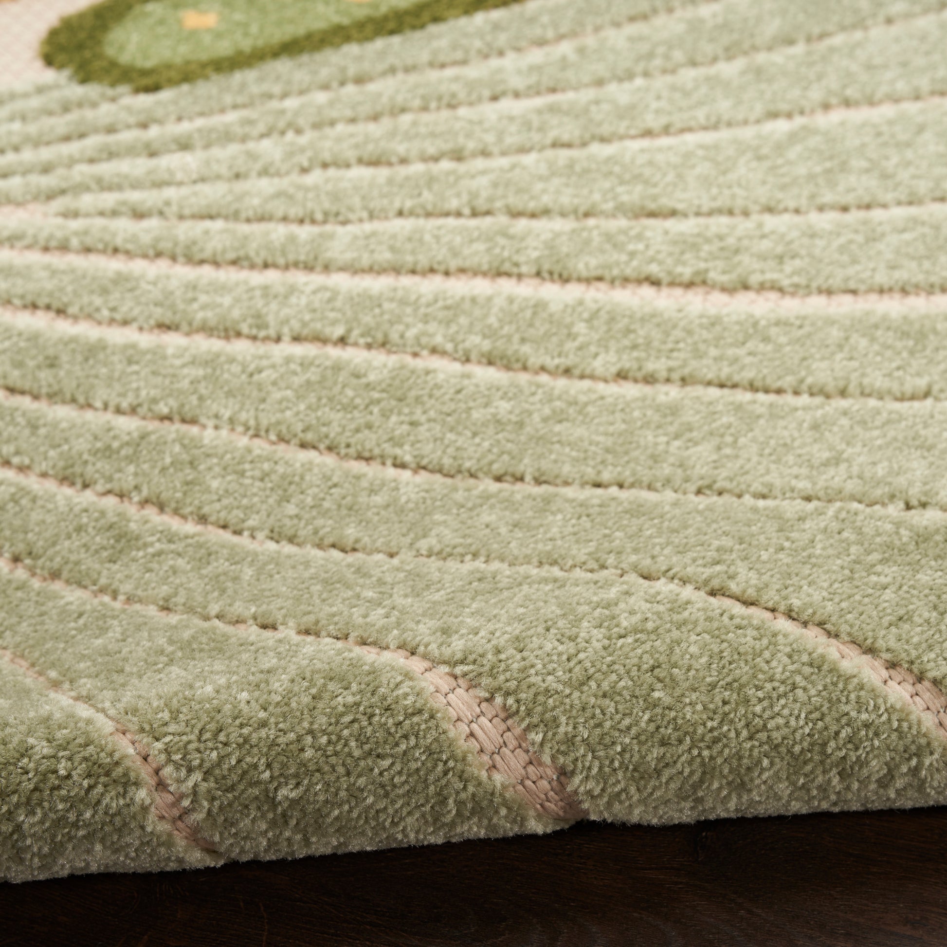 Nourison Home Aloha  Green Yellow  Contemporary