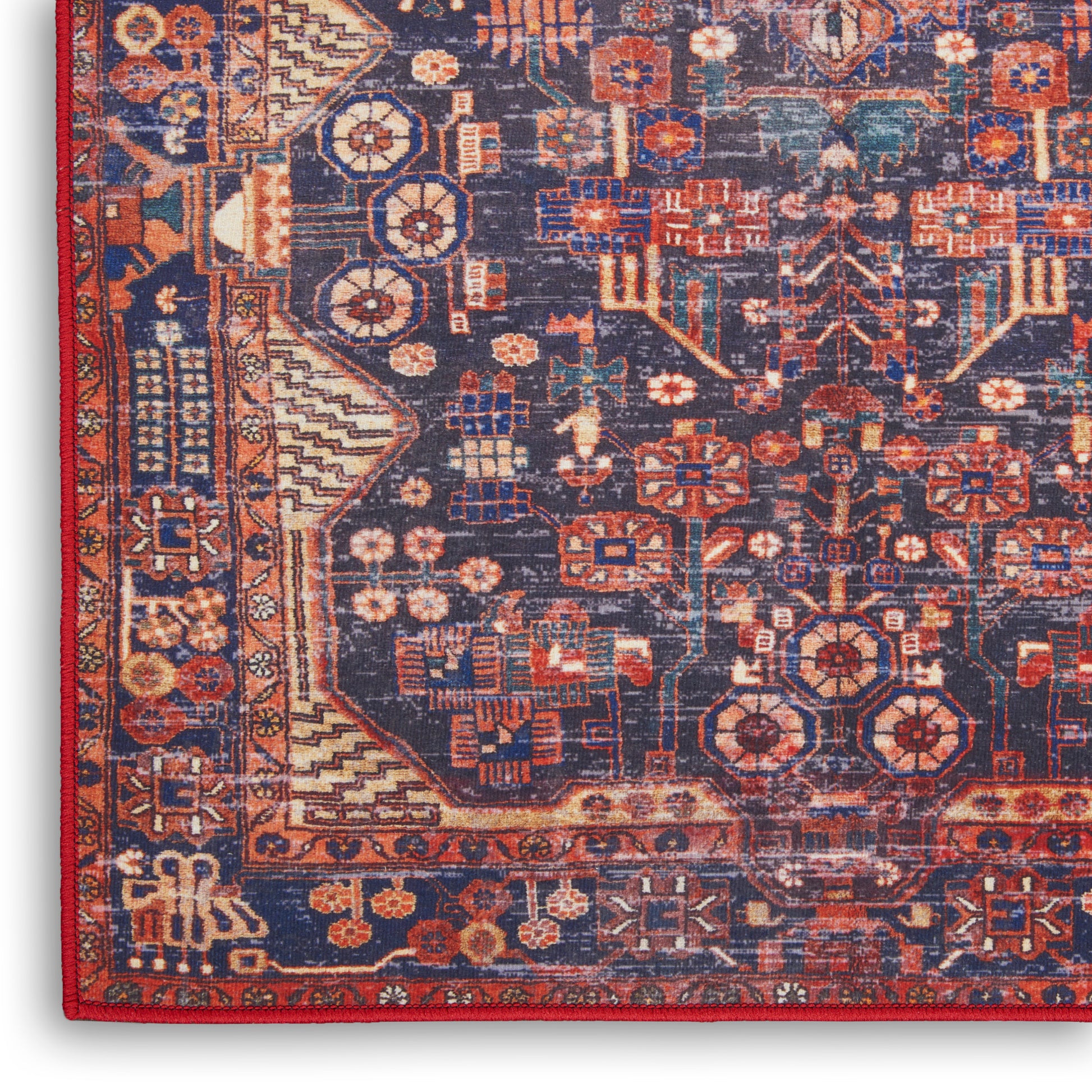 Nourison Home Fulton  Red  Traditional