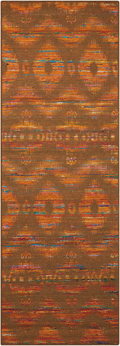 Nourison Home Spectrum SPE01 Flame Chocolate Transitional Loomed Rug