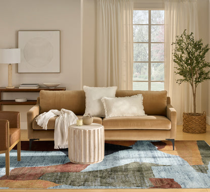 Nourison Home Nordic  Blue Multicolor  Contemporary