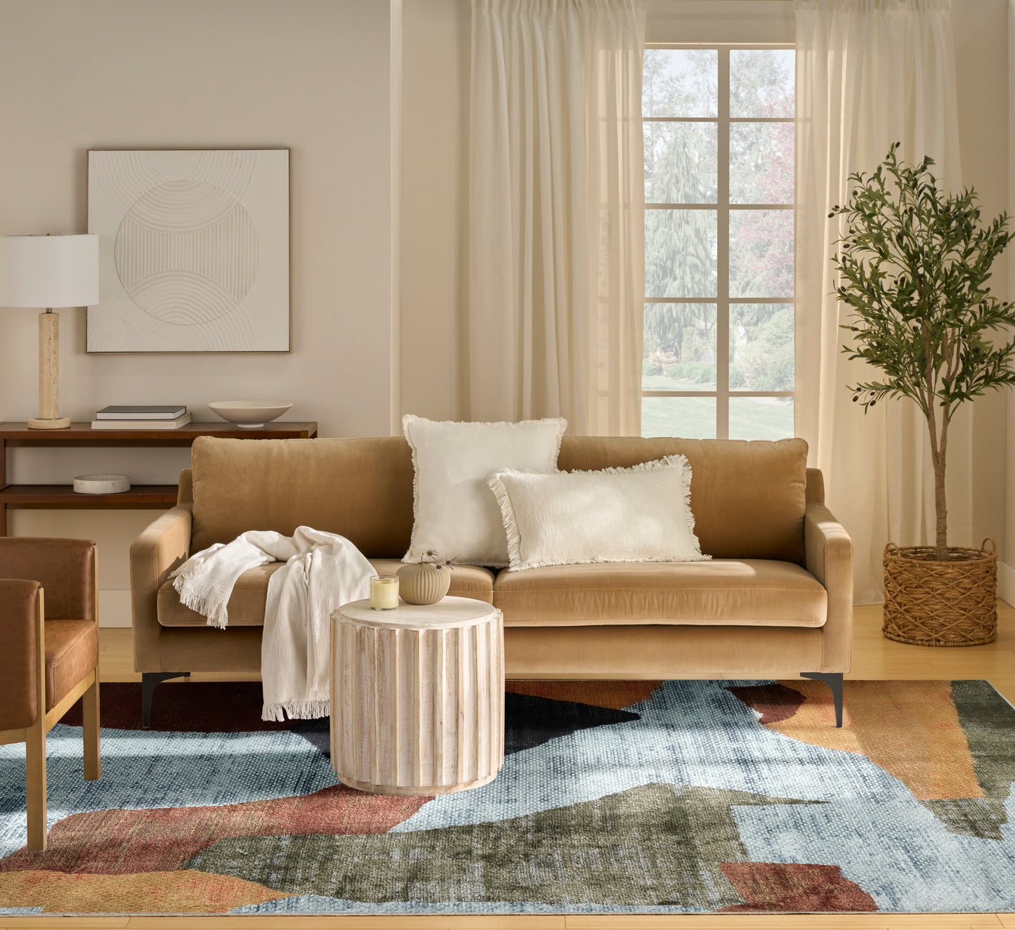 Nourison Home Nordic  Blue Multicolor  Contemporary