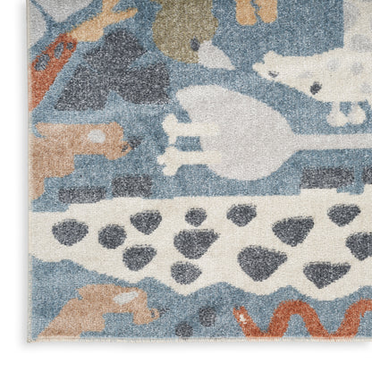 Nourison Home Astra Machine Washable  Multicolor  Contemporary