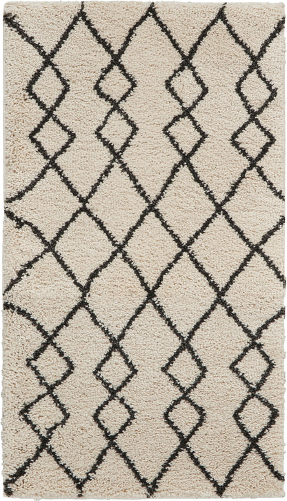 Nourison Home Martil MAT01 Ivory Charcoal Contemporary Power-loomed Rug