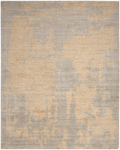 Nourison Home Harmony HAY05 Grey Gold Contemporary Hand Woven Rug