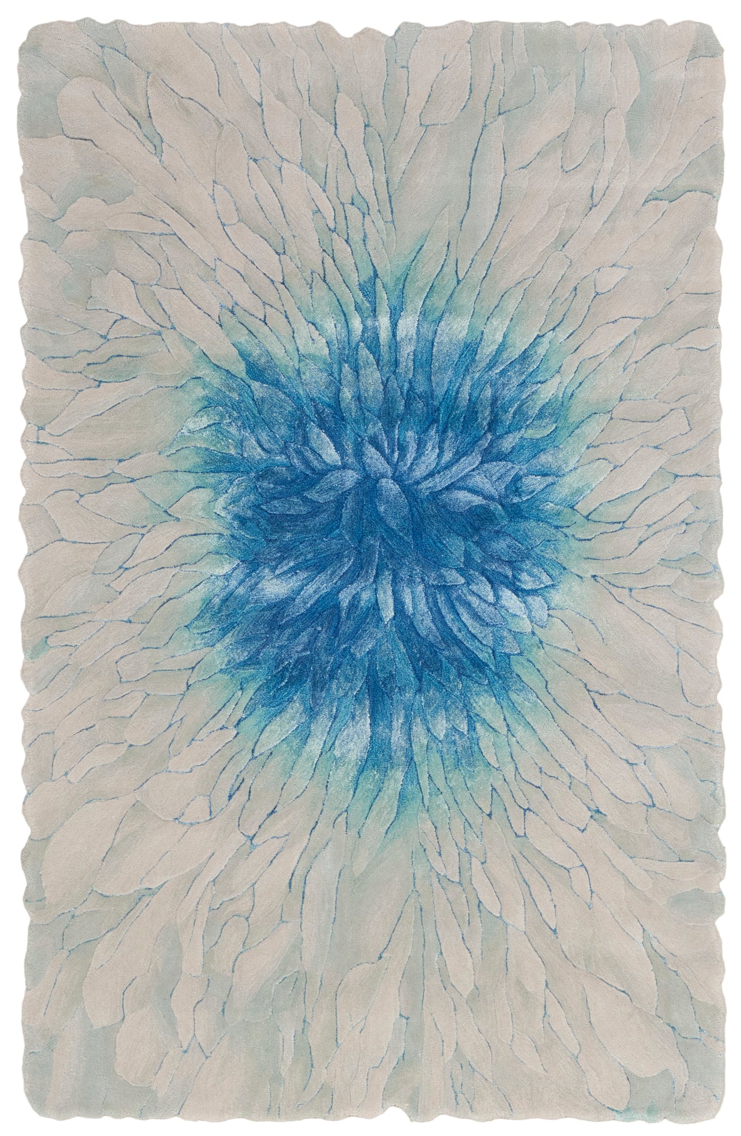 Nourison Home Prismatic PRS39 Blue Contemporary Hand Tufted Rug