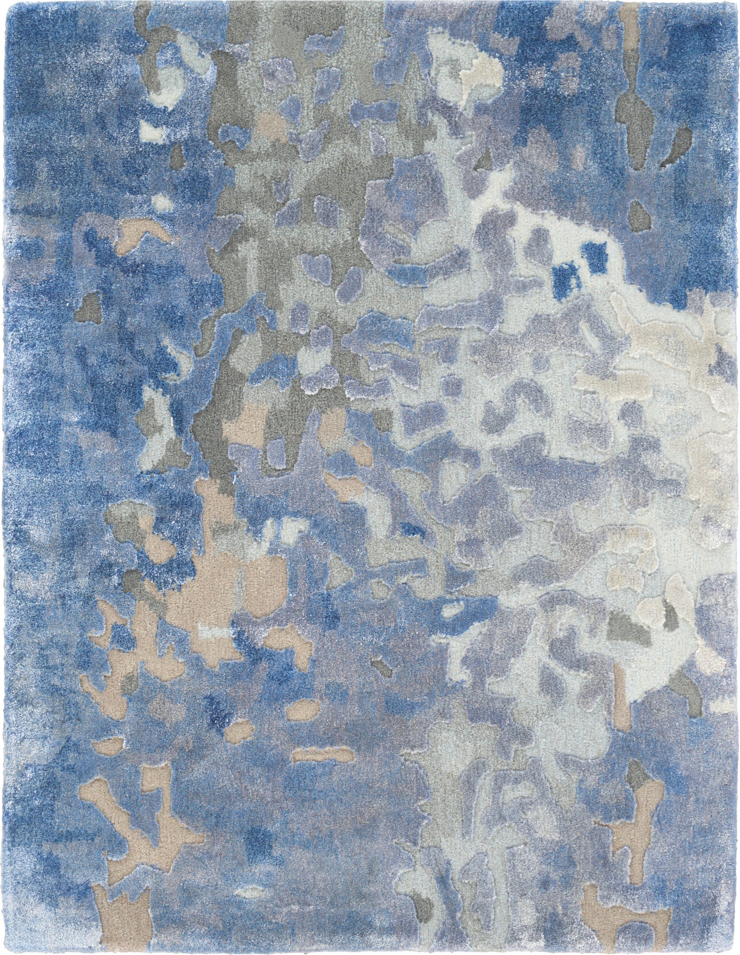 Nourison Home Prismatic PRS17 Denim Contemporary Hand Tufted Rug