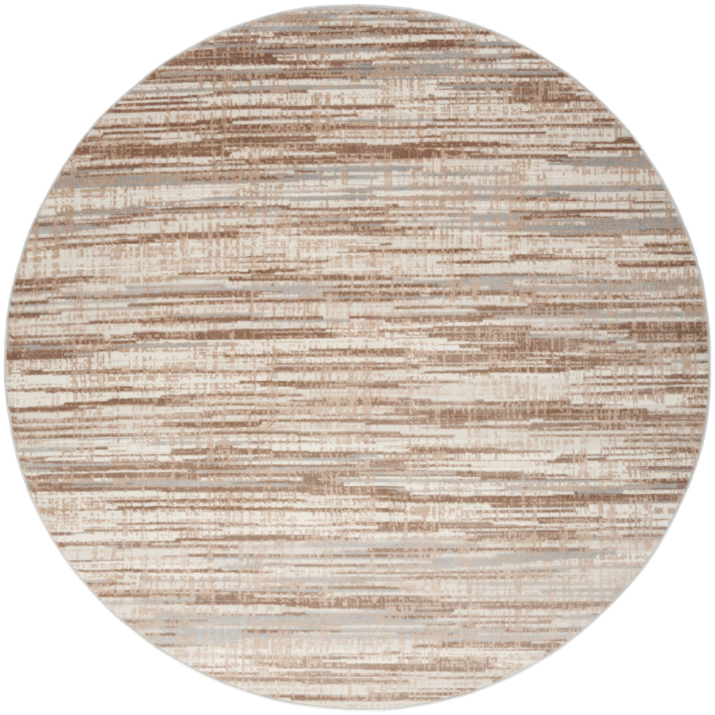 Nourison Home Elation ETN01 Ivory Grey Contemporary Power-loomed Rug