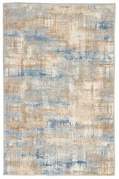 Calvin Klein CK950 Rush CK951 Blue Beige Contemporary Power-loomed Rug