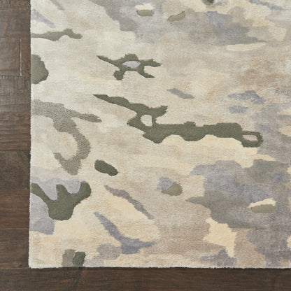 Nourison Home Prismatic  Silver Cloud  Contemporary