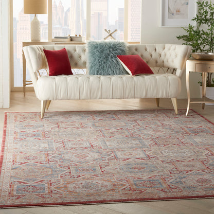 Nourison Home Homestead  Blue Brick  Traditional