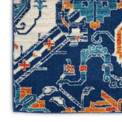 Nourison Home Passion  Blue Multicolor  Transitional