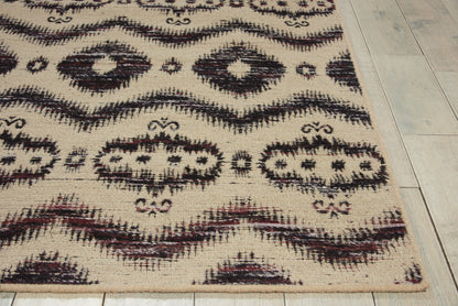 Nourison Home Spectrum  Beige Black  Transitional