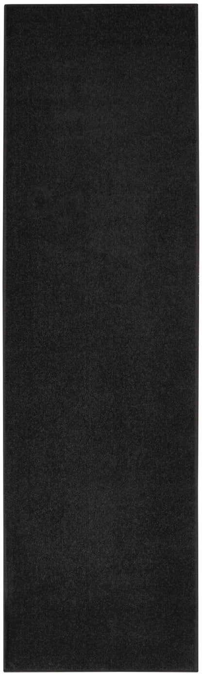 Nourison Home Nourison Essentials NRE01 Black Contemporary Power-loomed Rug