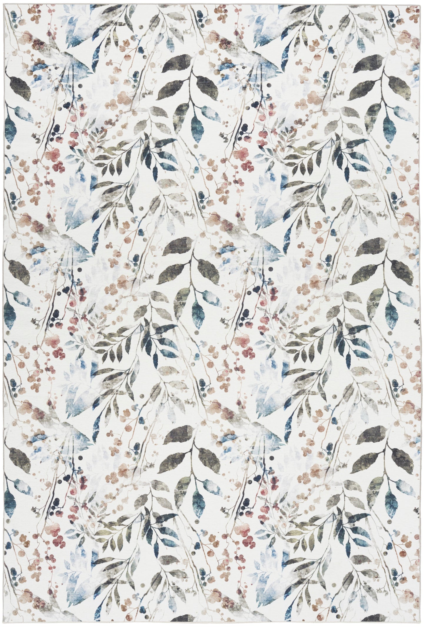 Nourison Home Nourison Washables NWB05 Ivory Multicolor Traditional Power-loomed Rug