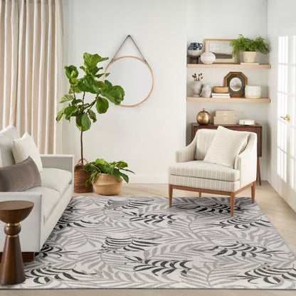 Nourison Home Garden Oasis  Grey  Contemporary