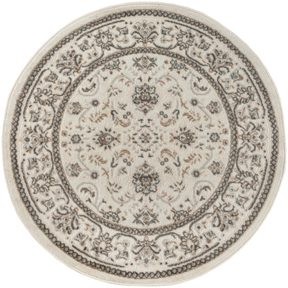 Nourison Home Serenity Home SRH02 Ivory Mocha Traditional Loom-woven Rug