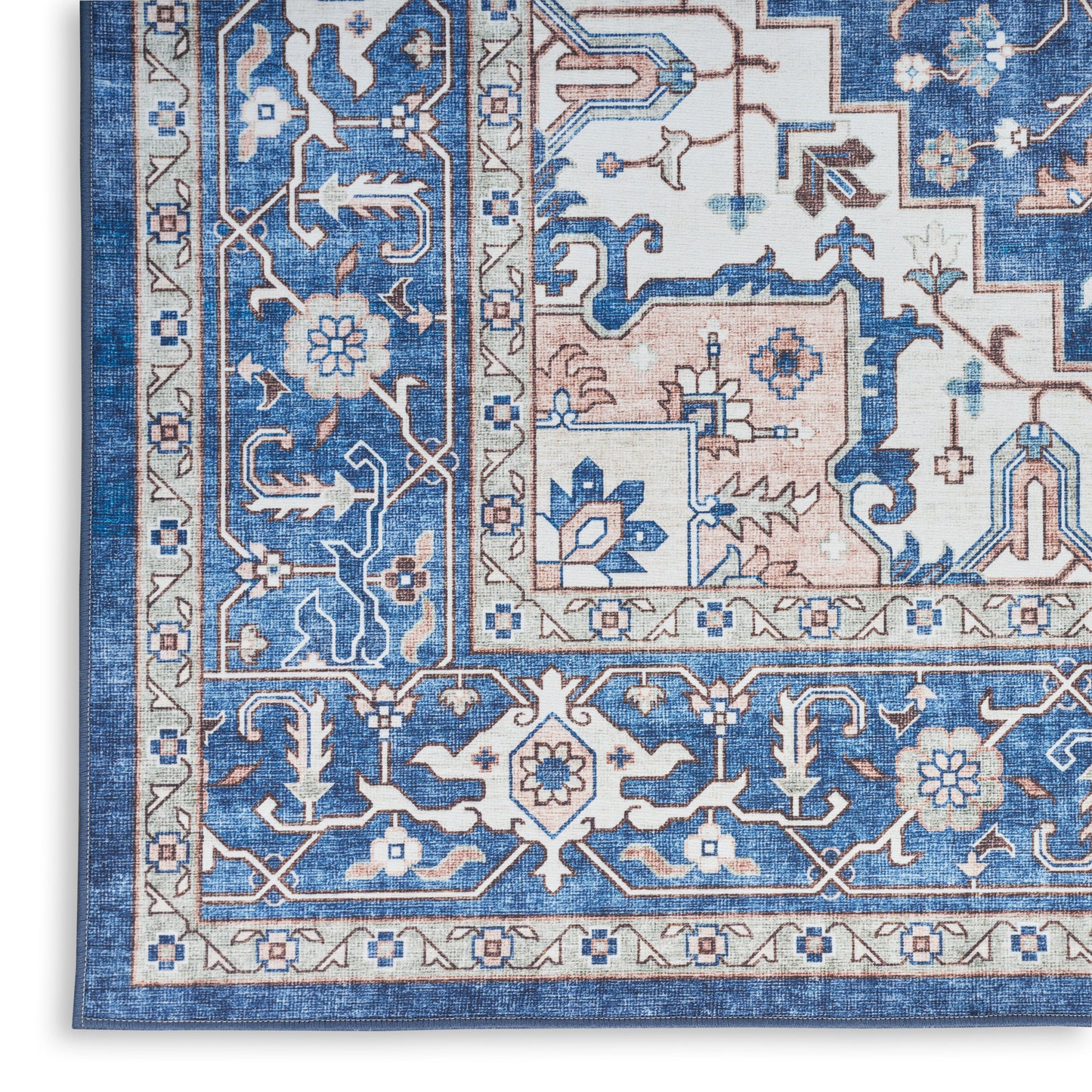 Nourison Home Fulton  Navy Ivory  Traditional