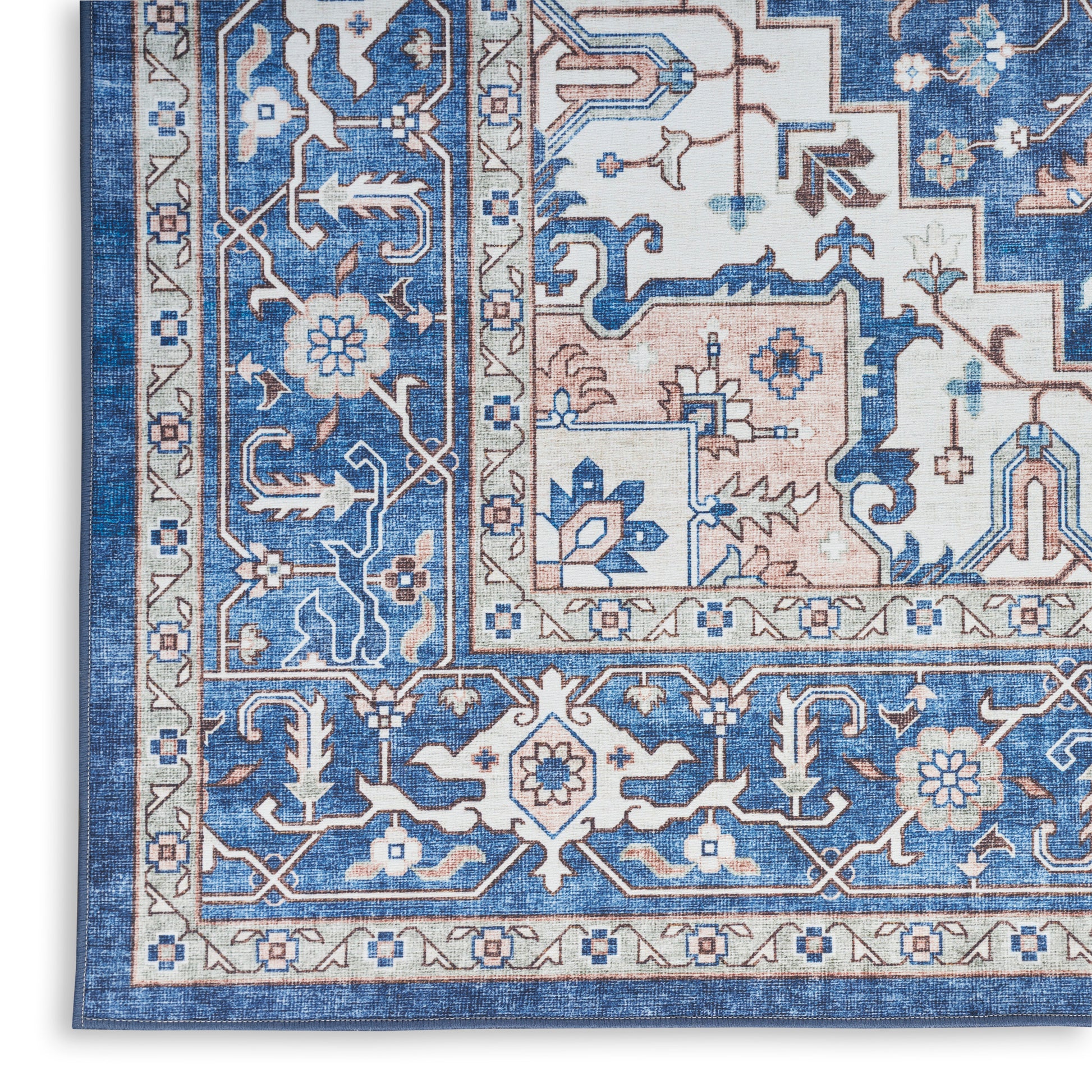 Nourison Home Fulton  Navy Ivory  Traditional