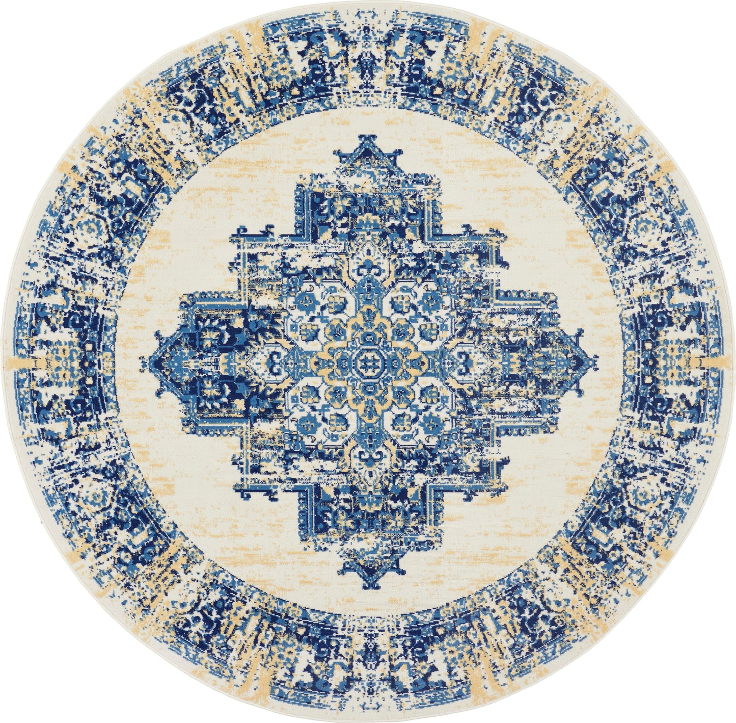 Nourison Home Grafix GRF14 White Transitional Power-loomed Rug