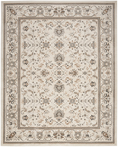 Nourison Home Serenity Home SRH02 Ivory Mocha Traditional Loom-woven Rug
