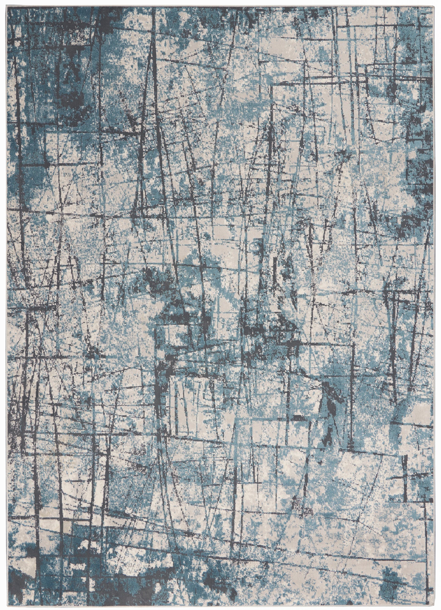 Calvin Klein CK970 Vapor CK972 Grey Blue Contemporary Power-loomed Rug