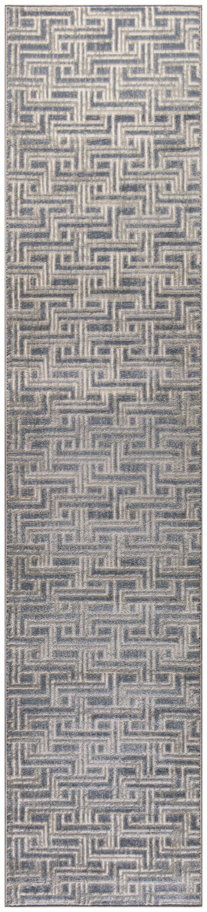 Nourison Home Serenity Home SRH04 Blue Ivory Transitional Loom-woven Rug