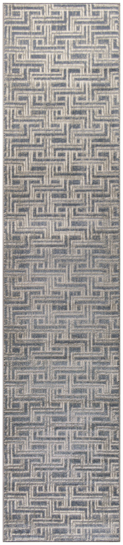 Nourison Home Serenity Home SRH04 Blue Ivory Transitional Loom-woven Rug