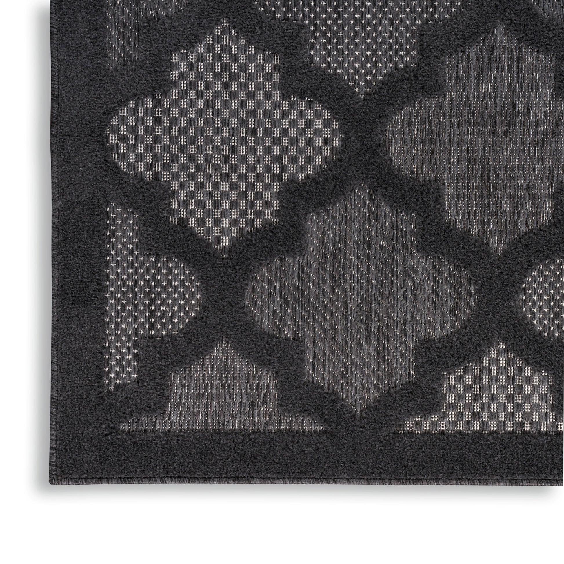 Nourison Home Easy Care  Charcoal Black  Contemporary